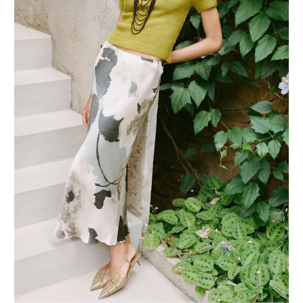 Zara Floral Maxi Skirt